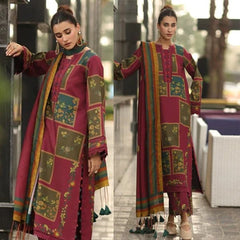 3PC PRINTED KARANDI SUIT - ZN-1232