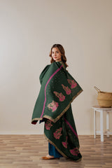 zn1267 Winter  3pc unstitched Dhanak Emb with Emb Shawl