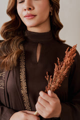 zn1269  Winter  3pc unstitched Dhanak with printed Shawl