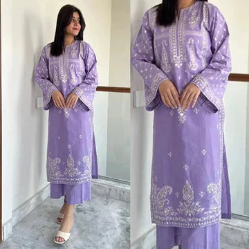 2PC EMBROIDERED LAWN SUIT - ZN-1336