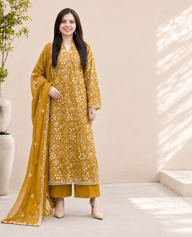 Bareeze - SUMMER Embroided 3pc Lawn ZN1342 - ZoniyaClothing