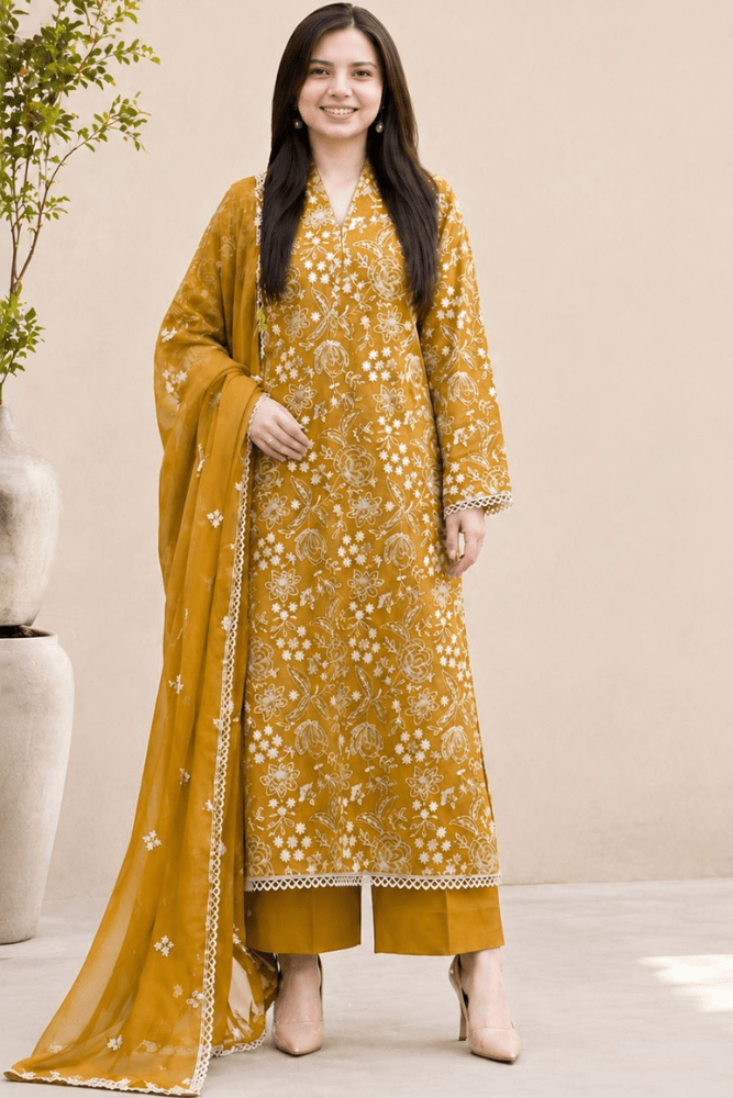 Bareeze - SUMMER Embroided 3pc Lawn ZN1342 - ZoniyaClothing