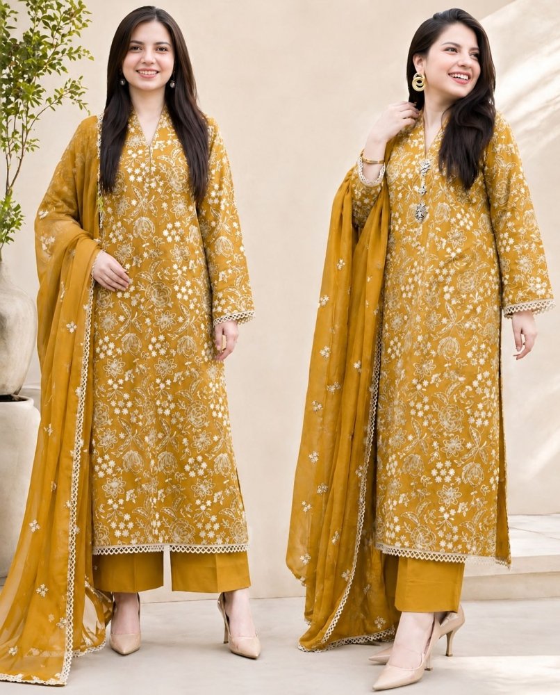 Bareeze - SUMMER Embroided 3pc Lawn ZN1342 - ZoniyaClothing