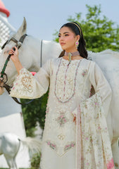 Elaf ZN1374 Luxury Lawn Vol-2 ELH-7A WHITE EMPRESS