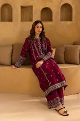 3PC EMBROIDERED LAWN SUIT - ZN-1346