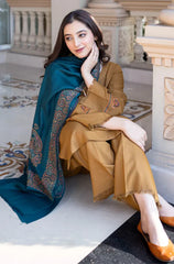 zn1201    Asling - Winter 3PC Dhanak Embroidered Suit -