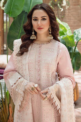 ZN1043 - Qalamkar - 3PC Lawn ChickenKari Embroidered Suit