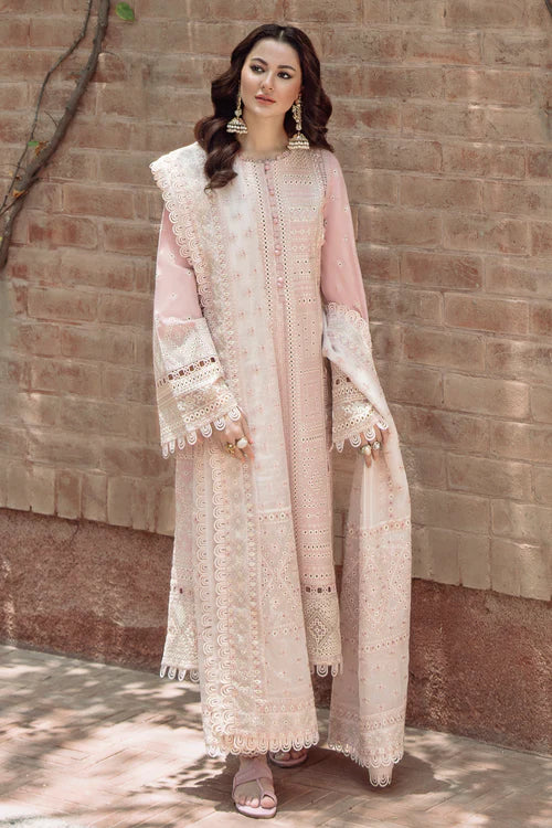 ZN1043 - Qalamkar - 3PC Lawn ChickenKari Embroidered Suit
