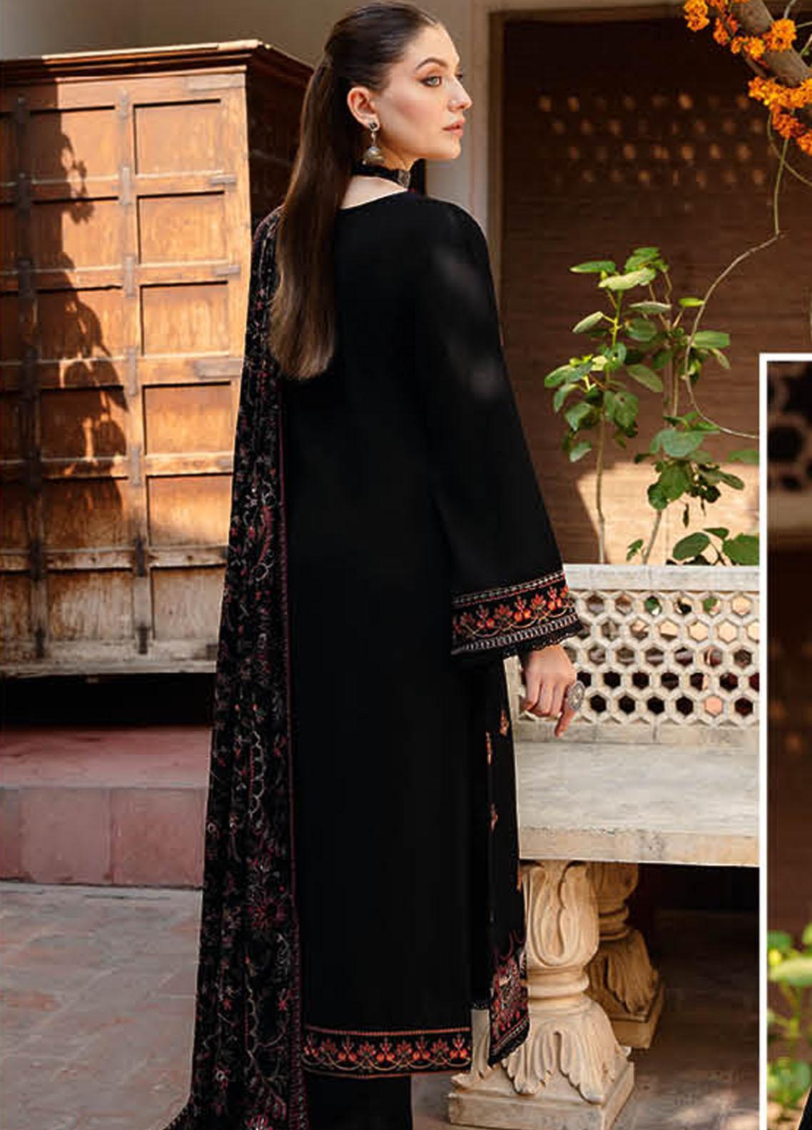 ZN947-WINTER Bareeze 3PC Embroidered Shirt With Heavy Embroidered Dhanak Shawl