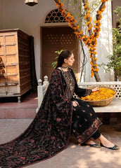 ZN947-WINTER Bareeze 3PC Embroidered Shirt With Heavy Embroidered Dhanak Shawl