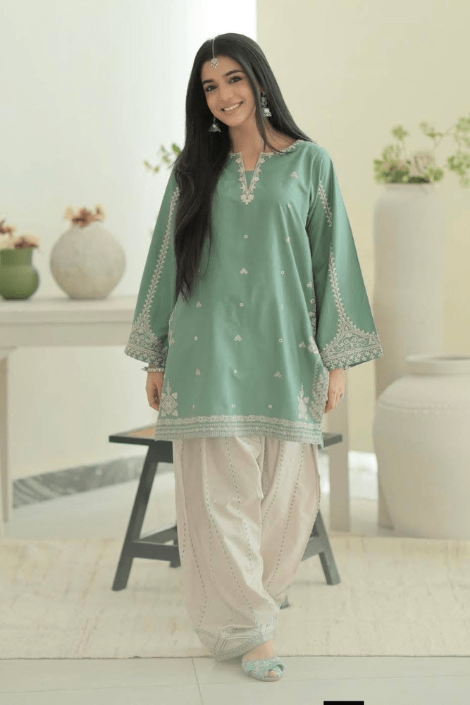 URGE PRET CHAAND 2PC LAWN EMBROIDERED ZN1343 - ZoniyaClothing