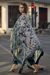 ZN1257     WINTER 3-pc Unstitched Wool Shawl Collection PSW5-15