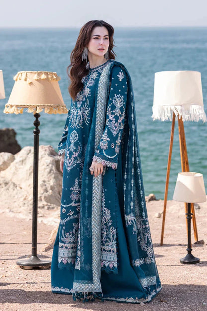 ZN1035 - Qalamkar 3 Piece Chickenkari Embroidered Lawn Suit - ZoniyaClothing