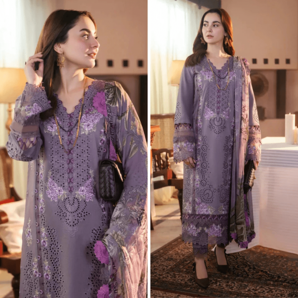ZN1039 - Jade 3PC Lawn Chickenkari Embroidered Suit - ZoniyaClothing