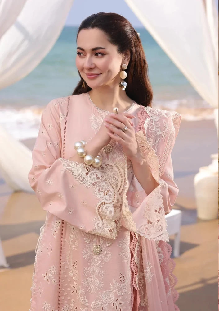 ZN1042 - Imrozia Serene Hania Luxury Lawn 3Pc Suit - ZoniyaClothing