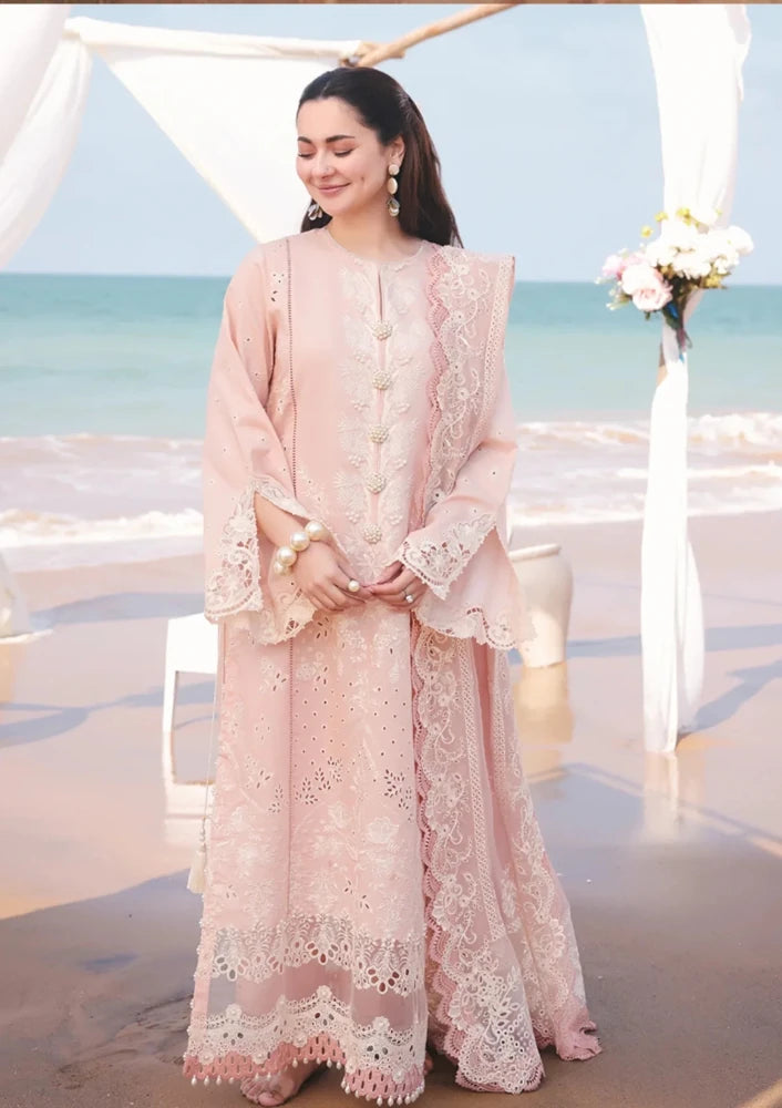 ZN1042 - Imrozia Serene Hania Luxury Lawn 3Pc Suit - ZoniyaClothing