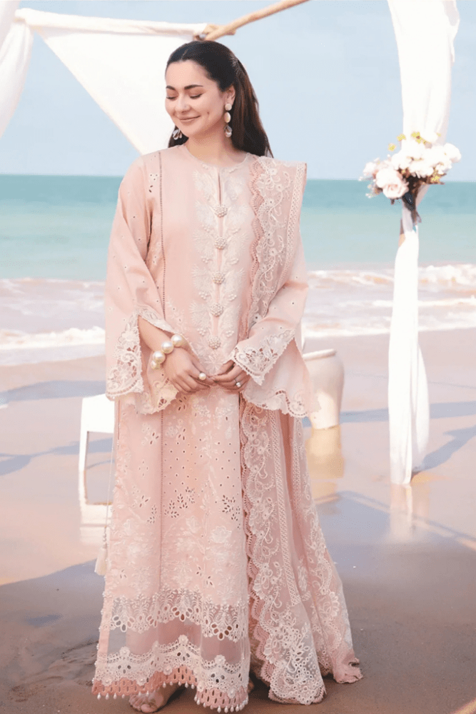 ZN1042 - Imrozia Serene Hania Luxury Lawn 3Pc Suit - ZoniyaClothing