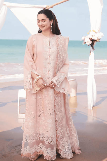 ZN1042 - Imrozia Serene Hania Luxury Lawn 3Pc Suit - ZoniyaClothing