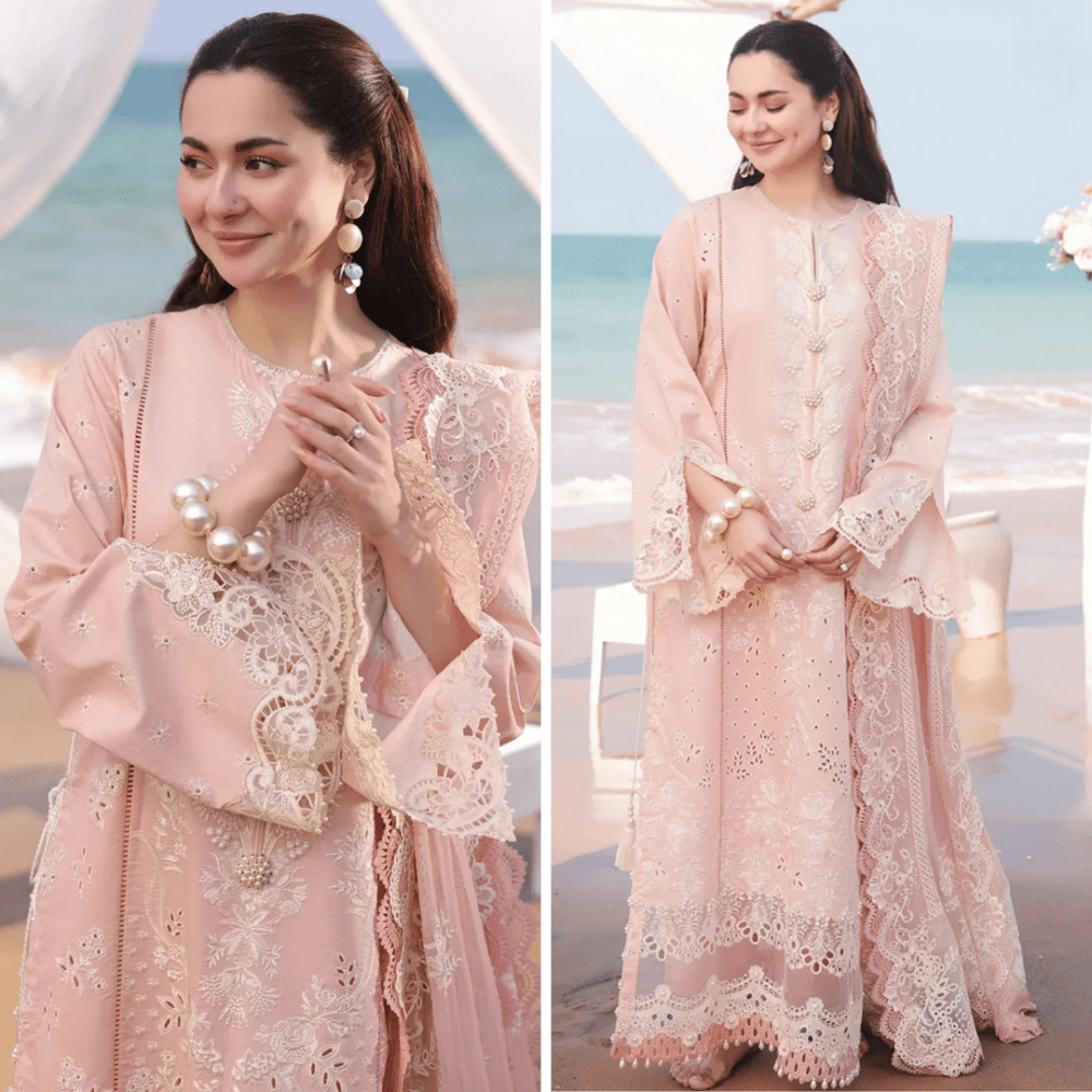 ZN1042 - Imrozia Serene Hania Luxury Lawn 3Pc Suit - ZoniyaClothing