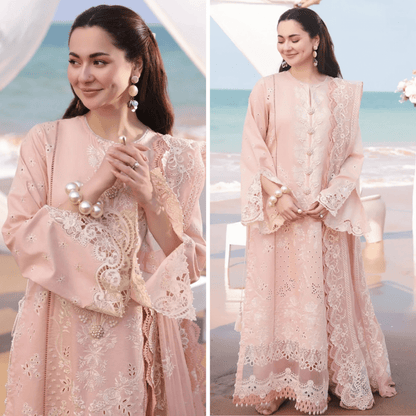 ZN1042 - Imrozia Serene Hania Luxury Lawn 3Pc Suit - ZoniyaClothing