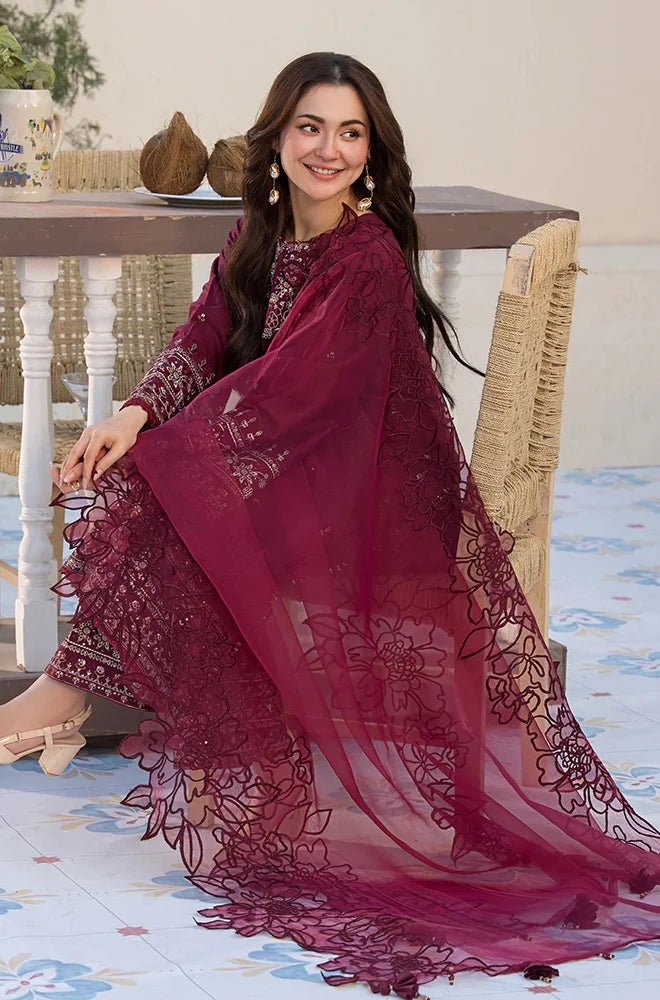 ZN1050 - Allys 3PC Lawn Embroidered Suit - ZoniyaClothing