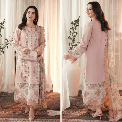 ZN1053 - Jade 3PC Lawn Chickenkari Embroidered Suit - ZoniyaClothing
