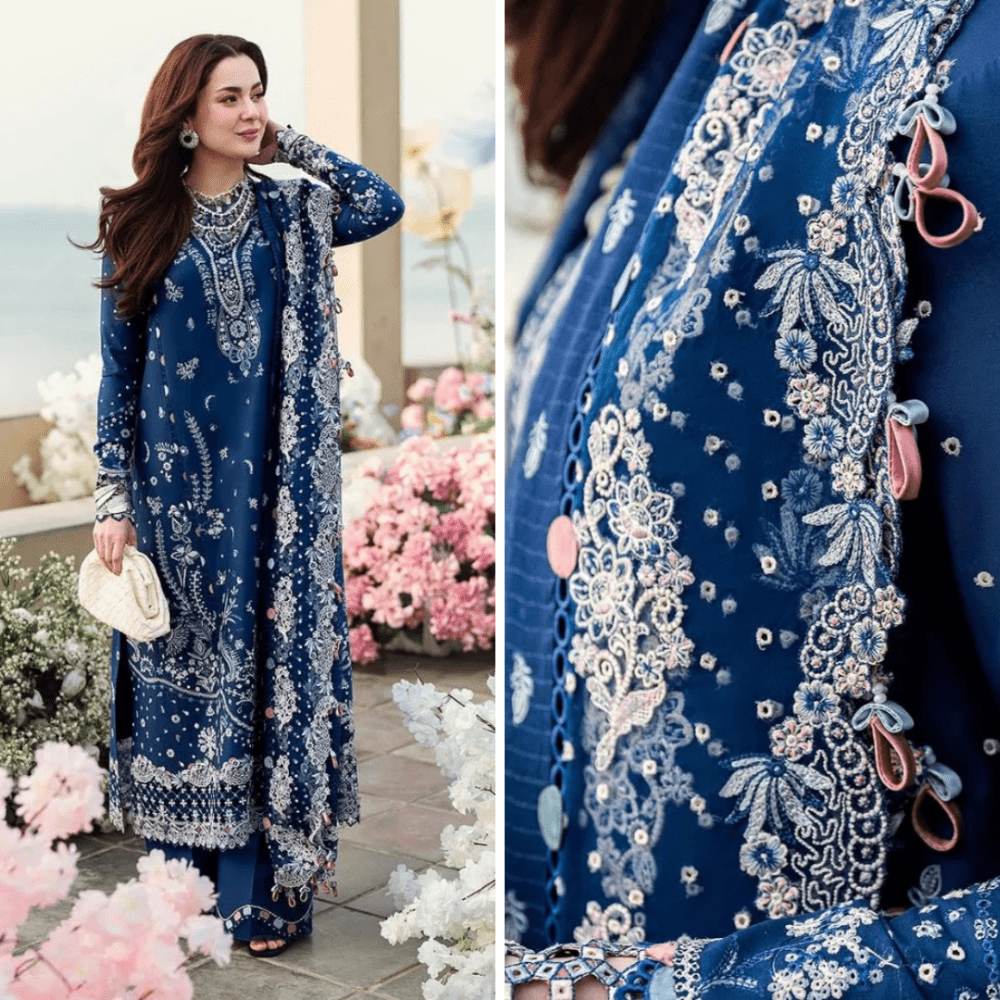 ZN1055 - Jade 3PC Lawn Chickenkari Embroidered Suit - ZoniyaClothing