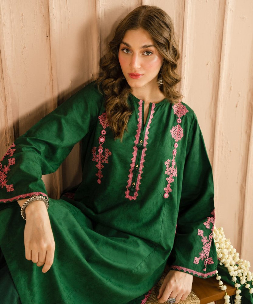 ZN1068 - Sapphire 3PC Embroidered Lawn Suit - ZoniyaClothing