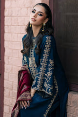 ZN1109 - Winter Jazmin 3PC Dhanak Embroidered Suit - ZoniyaClothing