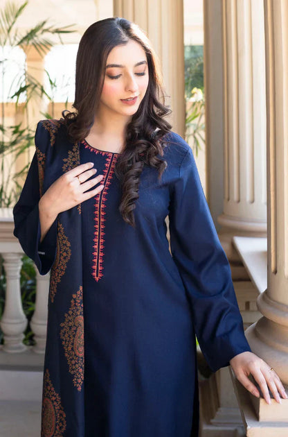 Zn1202    Asling - Winter 3PC Dhanak Embroidered Suit -