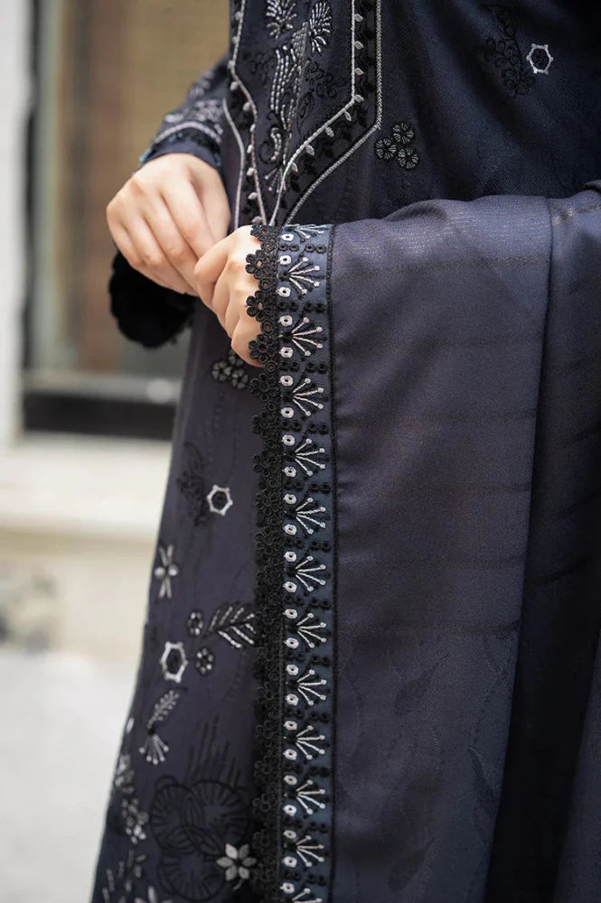 ZN1203 Libass - Winter 3PC Dhanak Embroidered Suit - ZoniyaClothing