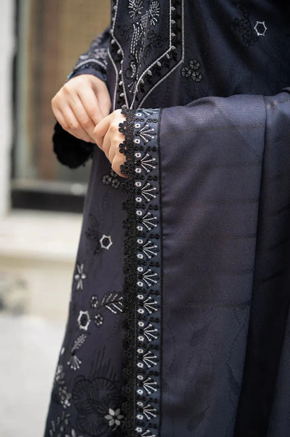 ZN1203 Libass - Winter 3PC Dhanak Embroidered Suit - ZoniyaClothing