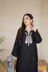Zn1204 Asling - Winter 3PC Dhanak Embroidered Suit - ZoniyaClothing