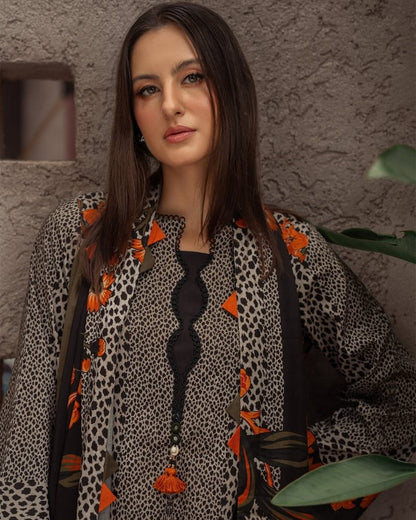 zn1215 Winter 3PC Dhanak all over Printed Suit - ZoniyaClothing