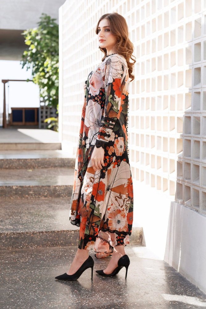ZN1219 - Winter 3PC Dhanak all over Printed Suit - ZoniyaClothing