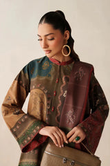 ZN1225 Charizma - Winter 3PC Karandi Digital Print Dress - ZoniyaClothing