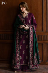 Winter BATIK- ZN1236    3PC DHANAK EMBROIDERED