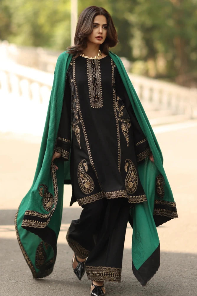 ZN1246 3 - PC Unstitched Dhanak Embrioded CSW5 - 06 - ZoniyaClothing