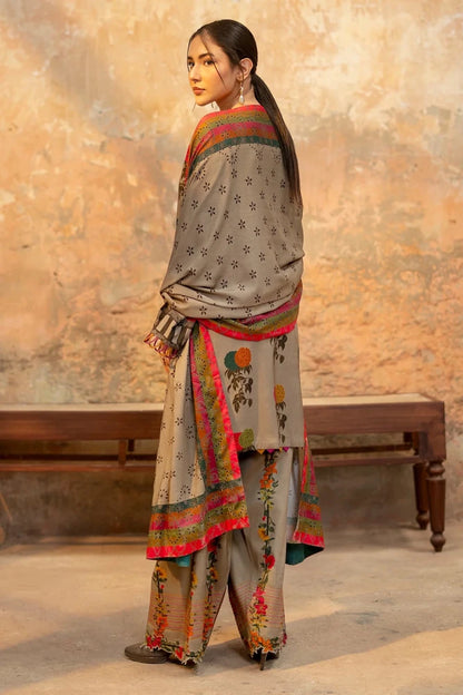 ZN1249 - Charizma - Winter 3PC Karandi Digital Print Dress unstitched - ZoniyaClothing