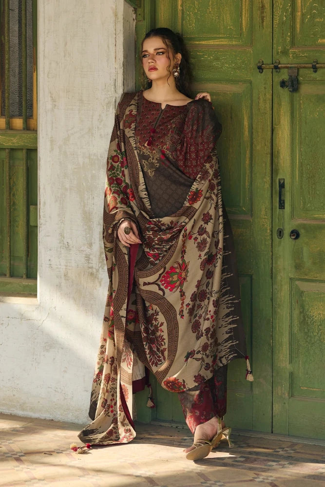 ZN1252 - Charizma - Winter 3PC Karandi Digital Print Dress - ZoniyaClothing