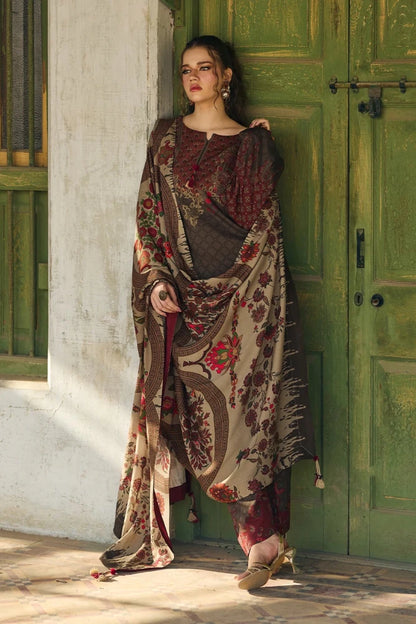 ZN1252 - Charizma - Winter 3PC Karandi Digital Print Dress - ZoniyaClothing