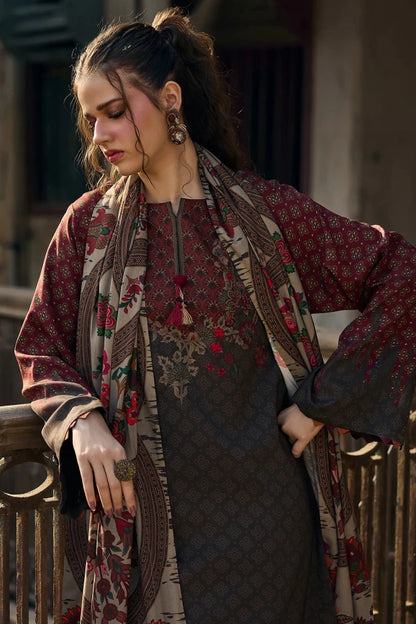 ZN1252 - Charizma - Winter 3PC Karandi Digital Print Dress - ZoniyaClothing