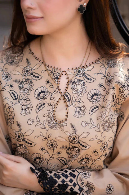 ZN1270 3PC LAWN EMBROIDERED UNSTITCHED DRESS - ZoniyaClothing
