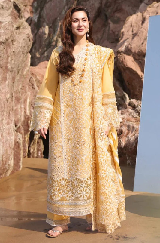 ZN1272 Imrozia Serene - Summer 3PC Lawn Chikenkari Embroidered Shirt - ZoniyaClothing