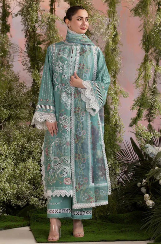 ZN1275 Sobia Nazir - Summer 3PC Lawn ChickenKari Embroidered Suit - ZoniyaClothing