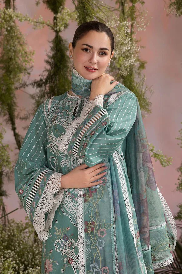 ZN1275 Sobia Nazir - Summer 3PC Lawn ChickenKari Embroidered Suit - ZoniyaClothing