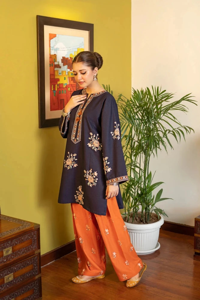 ZN1297 2 Piece - Summer Unstitched Lawn Stuff Full Embroidered Suit - ZoniyaClothing
