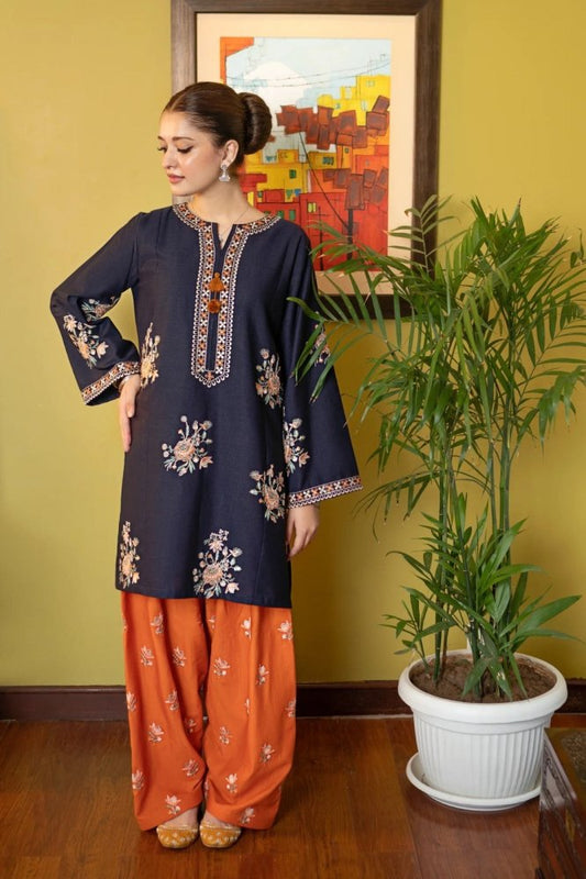 ZN1297 2 Piece - Summer Unstitched Lawn Stuff Full Embroidered Suit - ZoniyaClothing
