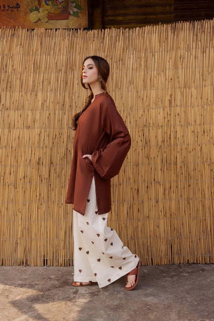 ZN1298 2PC Embroidered lawn - ZoniyaClothing