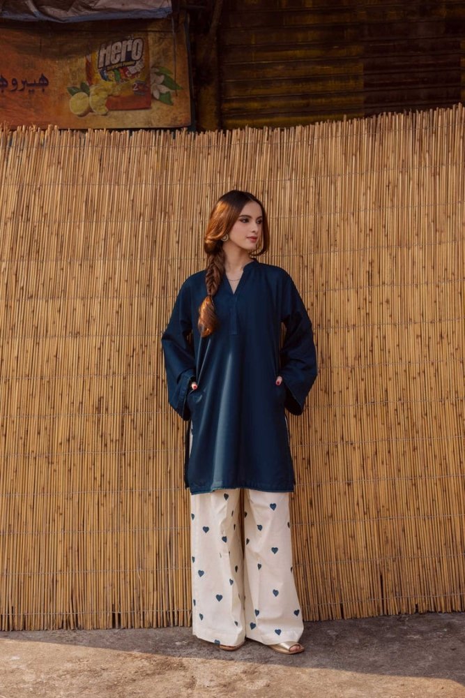 ZN1300 2PC Embroidered lawn - ZoniyaClothing